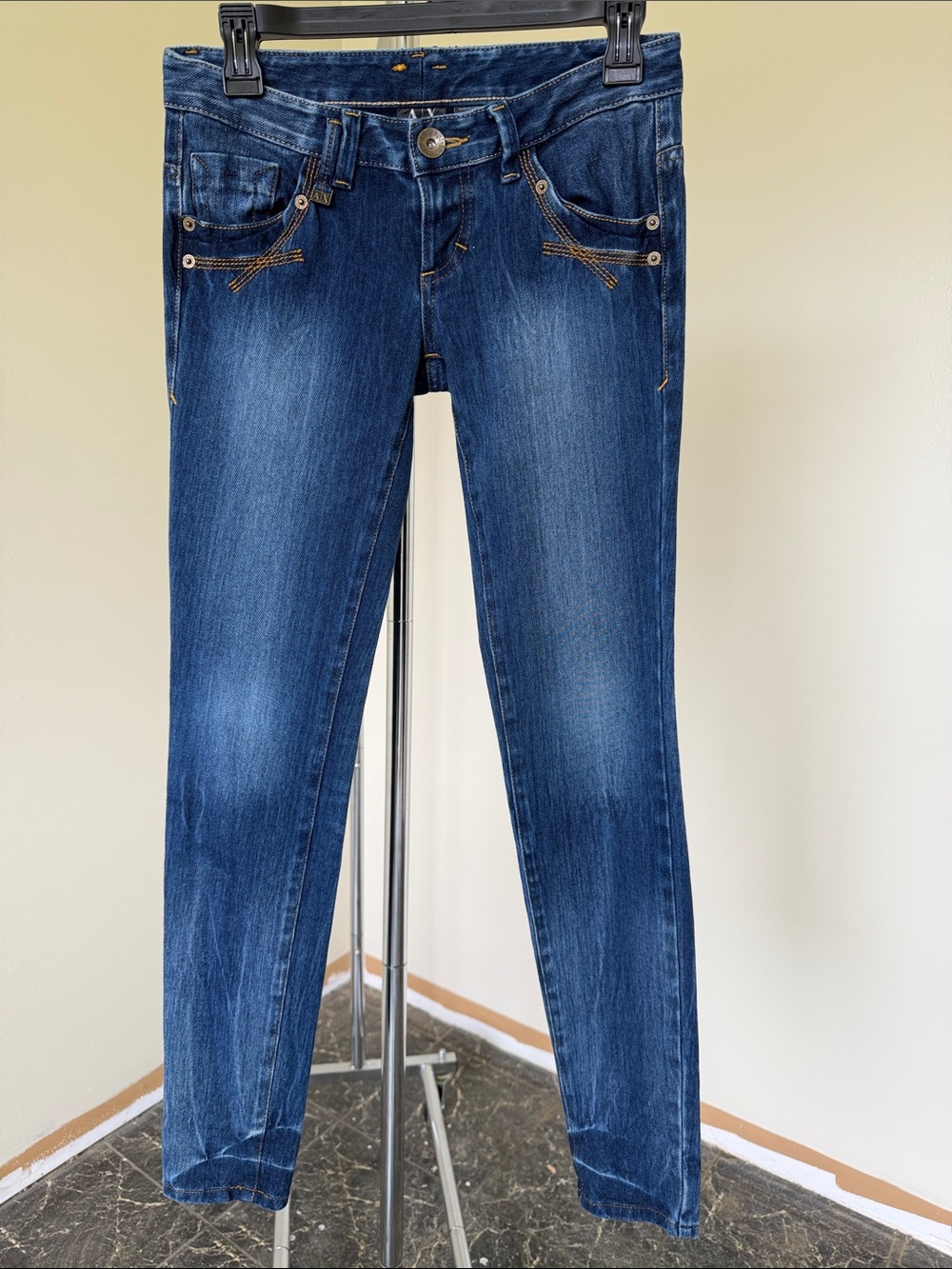 Armani Exchange Dark Blue Skinny Jeans